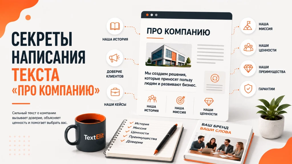Иллюстрация к статье: Как написать текст «О компании»: пошаговая инструкция