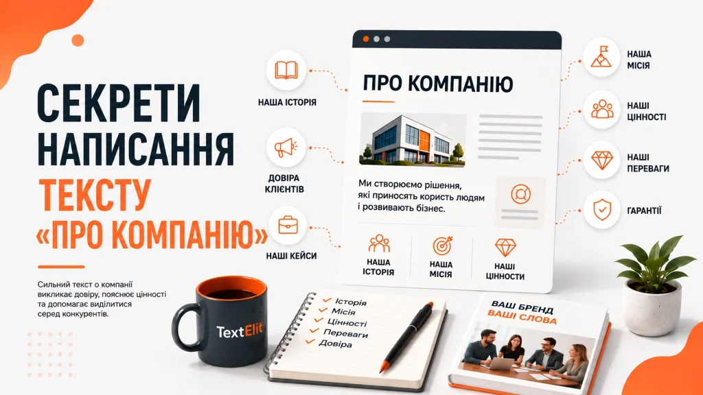 Ілюстрація до статті: Як написати текст «Про компанію»: покрокова інструкція