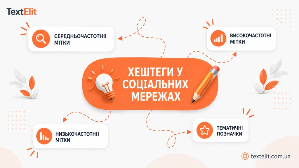 Ілюстрація до статті: Хештеги в соцмережах: види та правила використання
