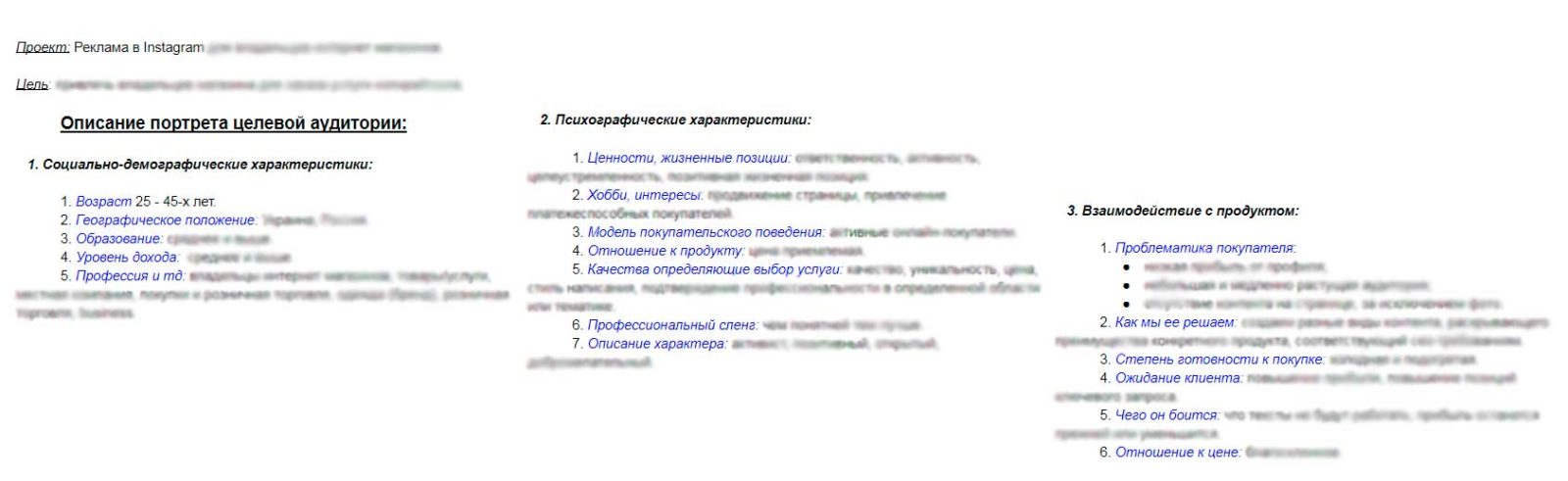 Анализ целевой аудитории
