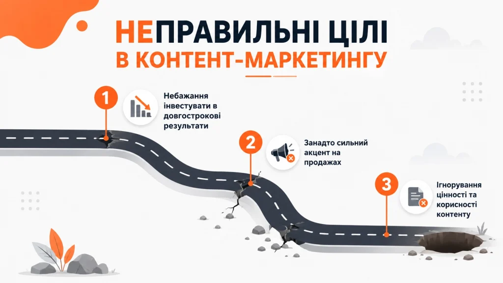 Ілюстрація до статті: Правильні й неправильні цілі в контент-маркетингу