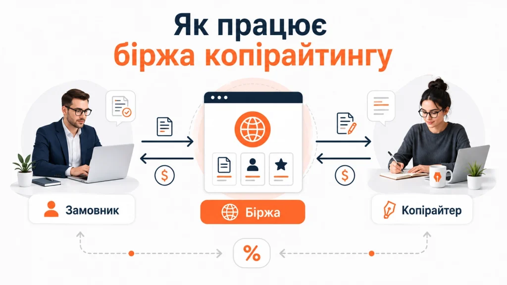 Ілюстрація до статті: Українські біржі копірайтингу: шлях до успіху для авторів