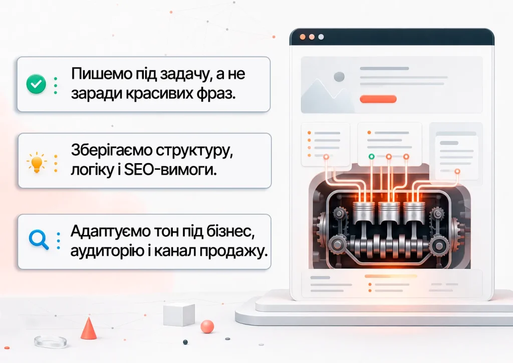 Ілюстрація ролі контенту у структурі сайту