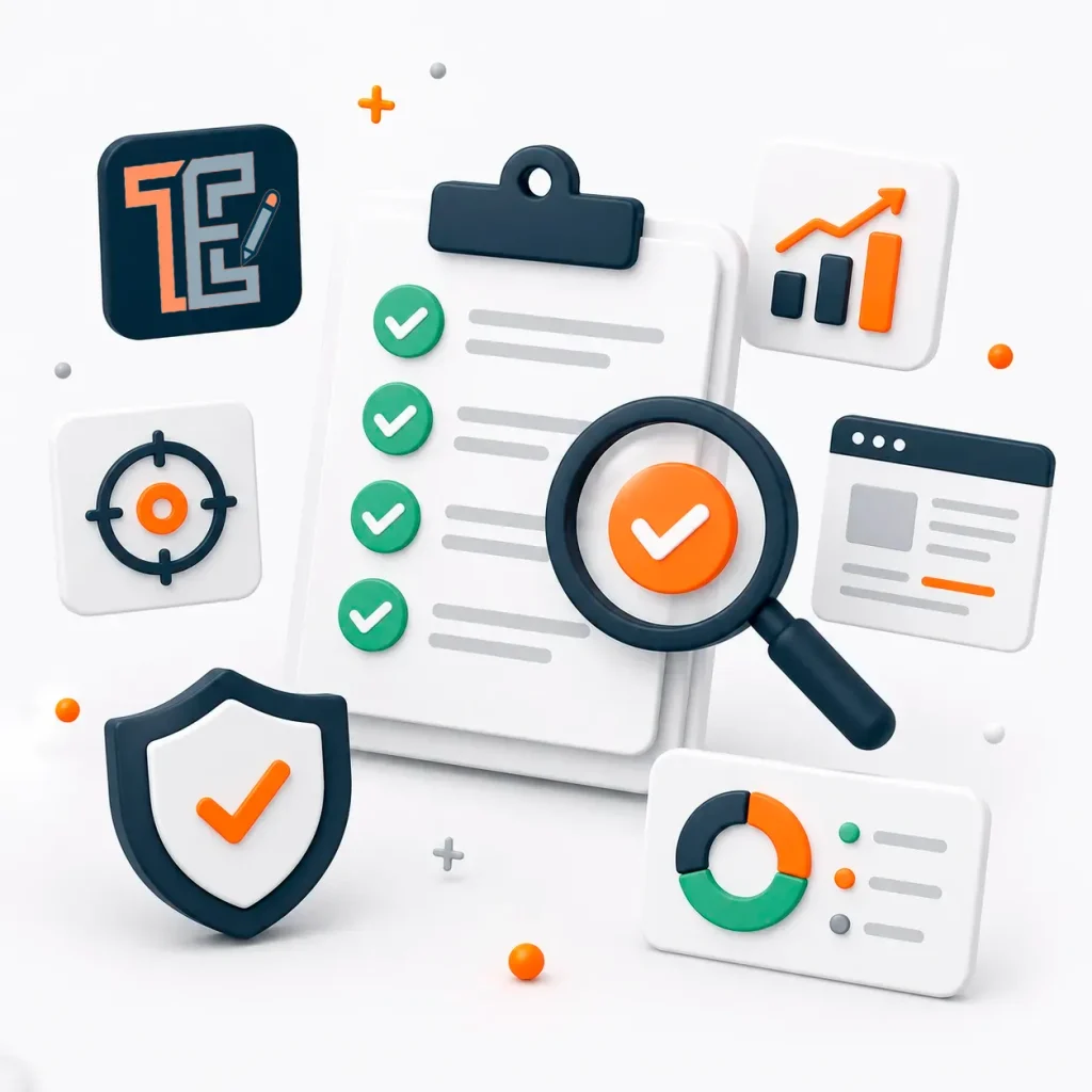 Схематична ілюстрація підготовки якісного SEO-контенту TextElit