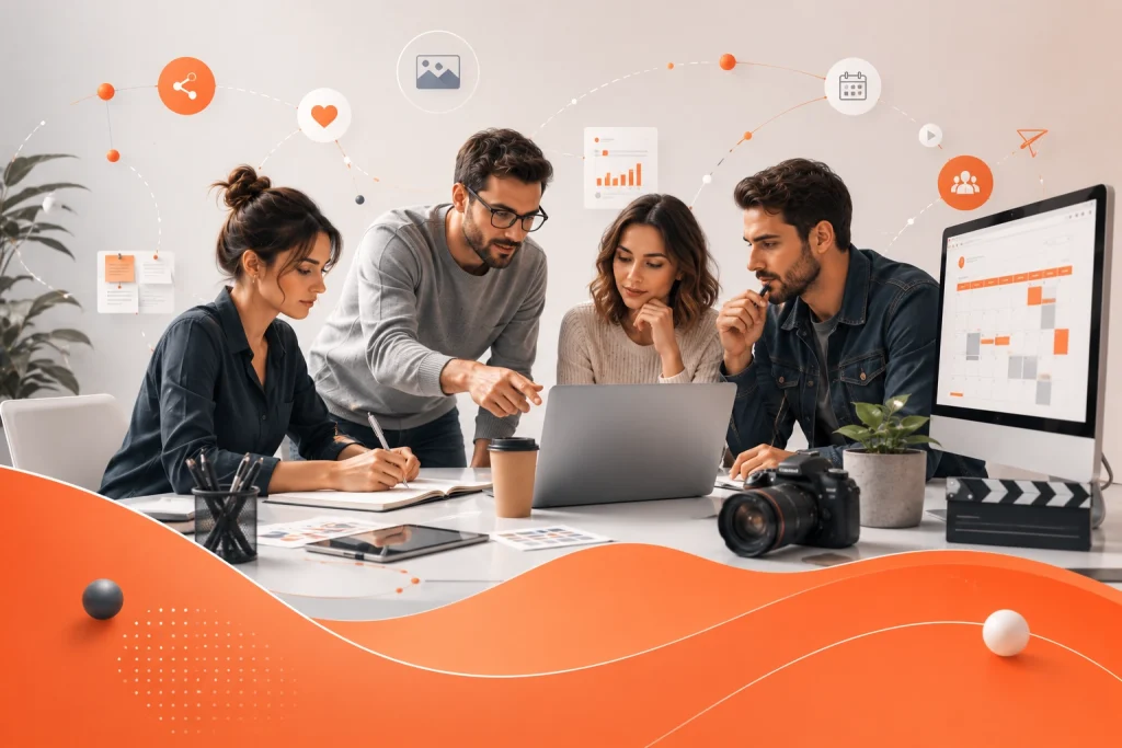 Система регулярного контенту для Instagram Facebook Telegram і LinkedIn