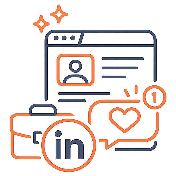 Іконка формату LinkedIn і соцмережі